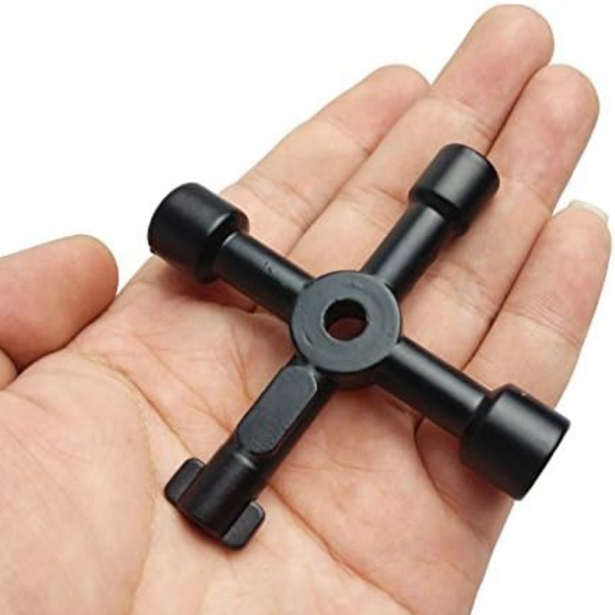 Multifunction 4 Ways Universal Triangle Wrench Key Plumber Keys Triangle for Gas Electric Meter Cabinets Bleed Radiators