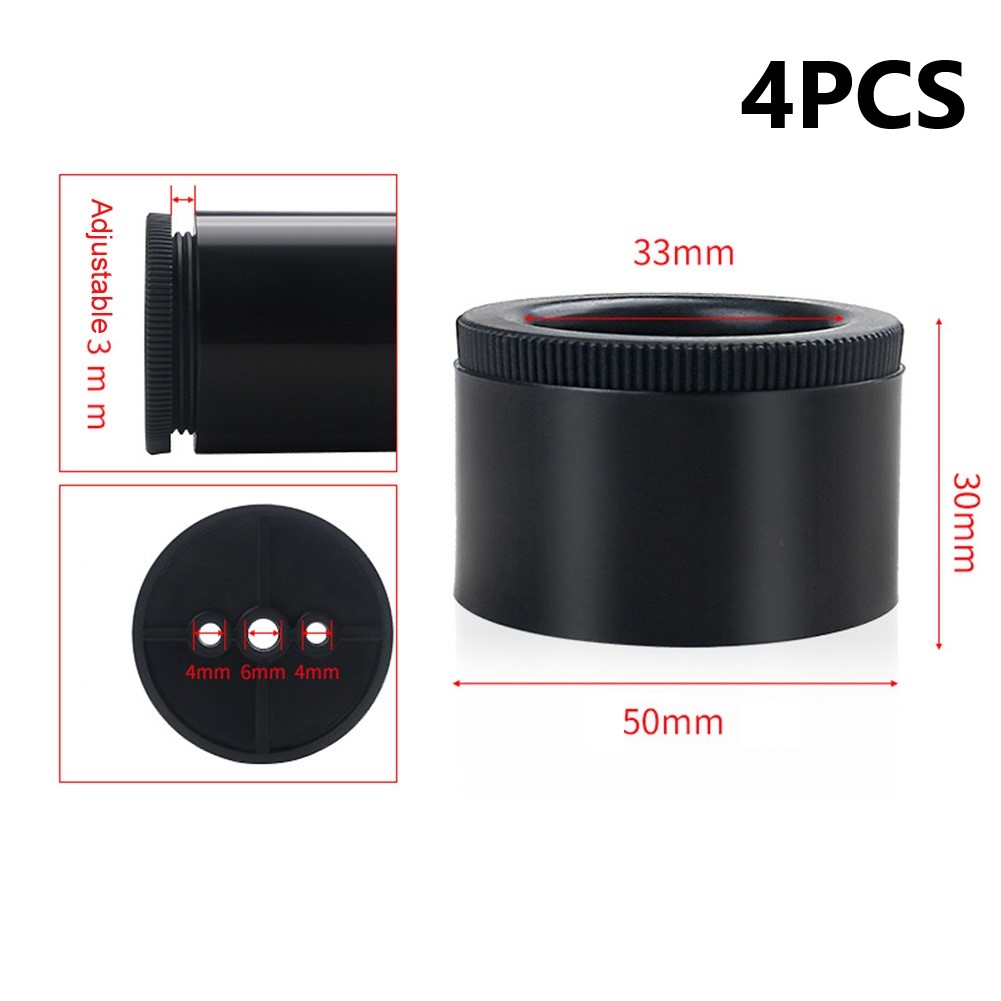 4 ชิ้น Heavy Duty โซฟาฟุตขาเฟอร์นิเจอร์ยกพิเศษ Raiser ขาตั้ง ABS รอบปรับเฟอร์นิเจอร์อุปกรณ์เสริม 30 มิลลิเมตร 55 มิลลิเมตร