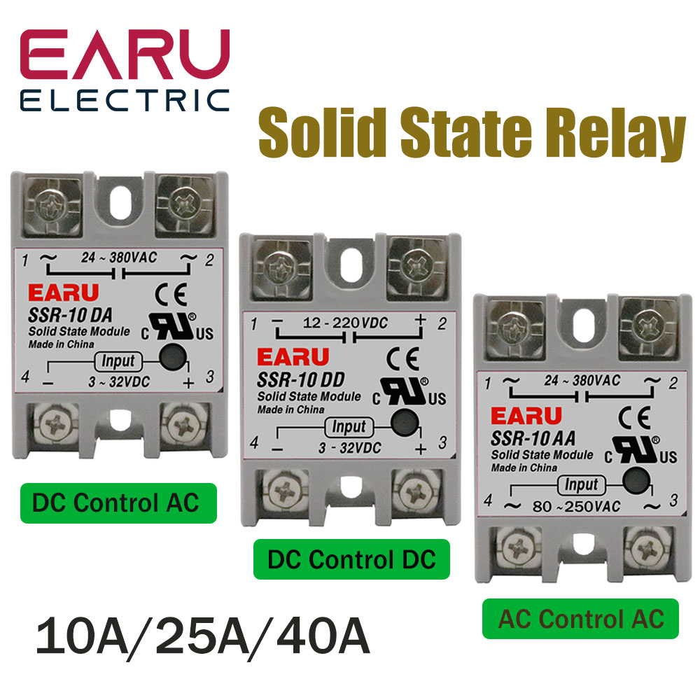 SSR-25DA SSR-40DA SSR-25AA SSR-40AA SSR-40DD SSR 10A 25A 40A DD DA AA Модуль твердотельного реле для ПИД-регулирования температуры