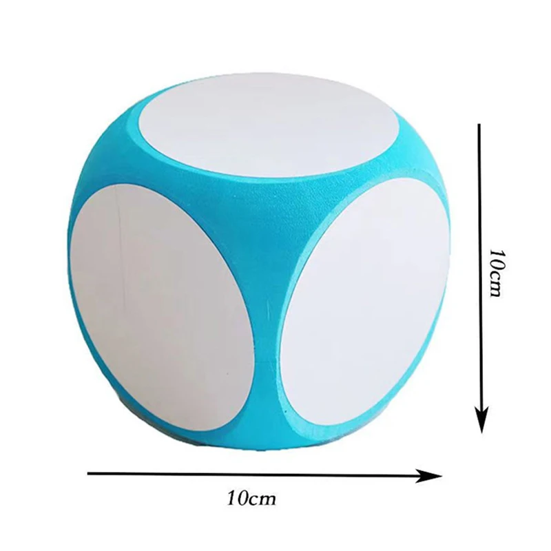 Fai da te Blank Dry Erase scrivi su scrivi su Multi-Purpose Education Classroom insegnamento Cubes Whiteboard Game dadi