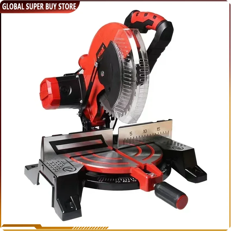 220V 1800W 연귀 톱 알루미늄 기계 10인치 45도 절단 원형 톱 고정밀 목재 알루미늄 절단기