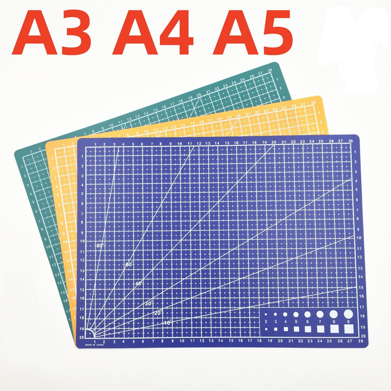 PVC Cutting Mat Single Side A3/A4/A5 for Workbench Patchwork Sewing DIY Knife Engraving Leather Manual Craft Pad