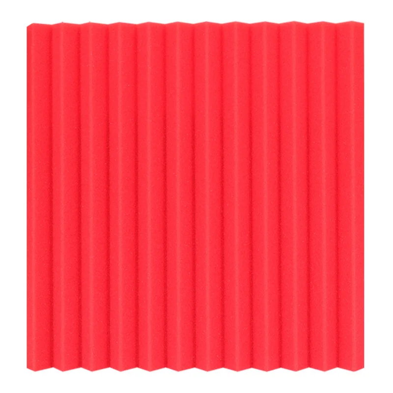 Material de absorção de estúdio de espuma de isolamento acústico de ranhura triangular 4PCS