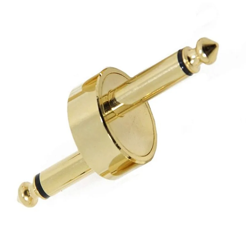 Соединитель педали для гитарных эффектов с переходником 6,35 на 6,35, аудиоадаптер со штыревыми соединителями 6,5 для подключения электрогитары