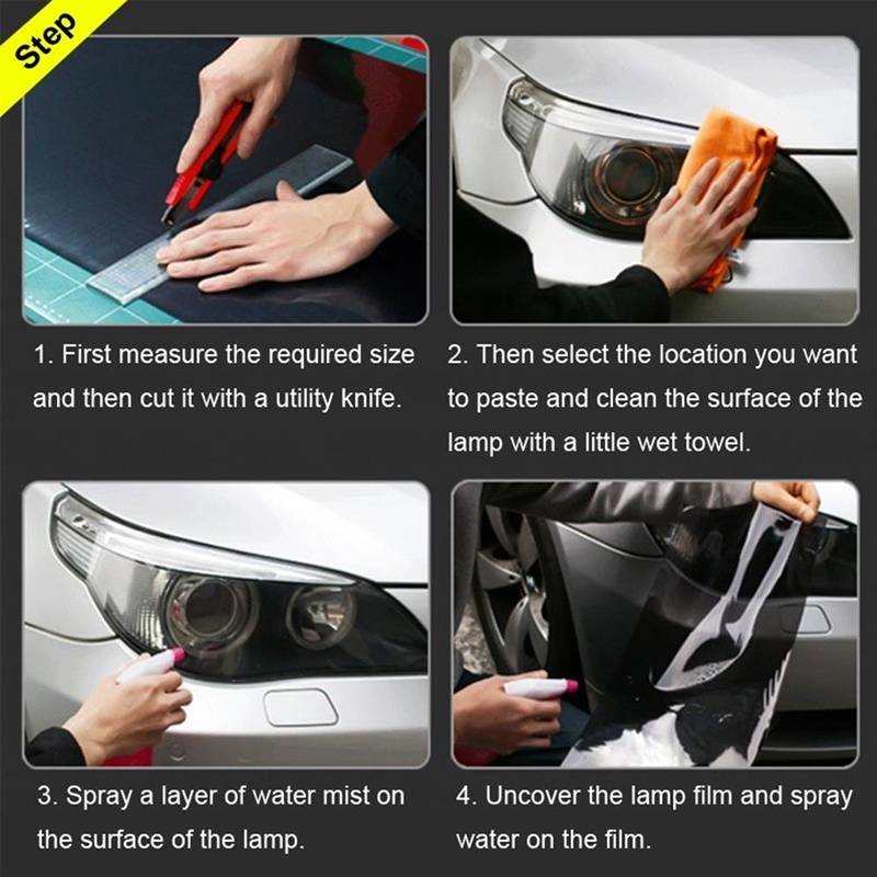 Luz de motocicleta, luz trasera, estilo, película protectora impermeable de vinilo, accesorios adhesivos para coche, tinte de película de PVC, nuevo