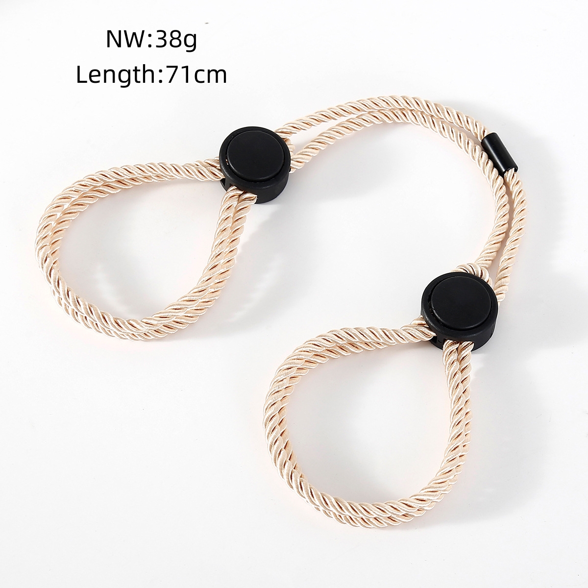 Algemas de corda de algodão multifuncional, punhos de perna adequados para homens e mulheres, bondage touch, divertido, fetiche, escravo, dramatização