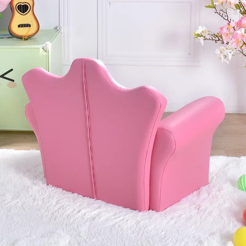 Proveedor de alta calidad de muebles para niños, sofás, estilo coreano, corona, hebilla, combinación de sofá, taburete de moda
