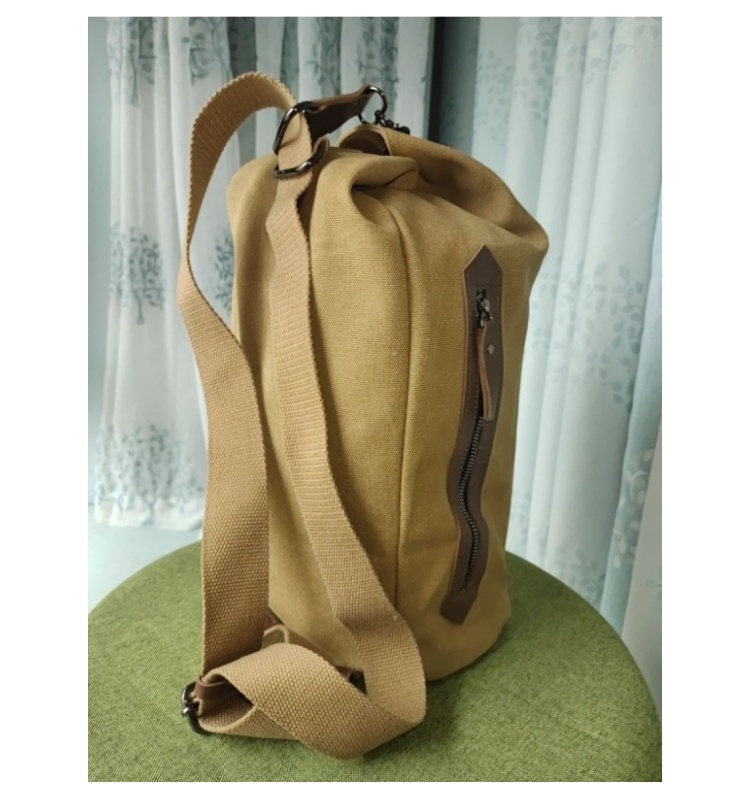 Bolsa de lona simples e moderna para homens e mulheres, bolsa de ombro para viagem, bolsa de peito simples, grossa e resistente ao desgaste, bolsa crossbody de ciclismo com fivela criativa