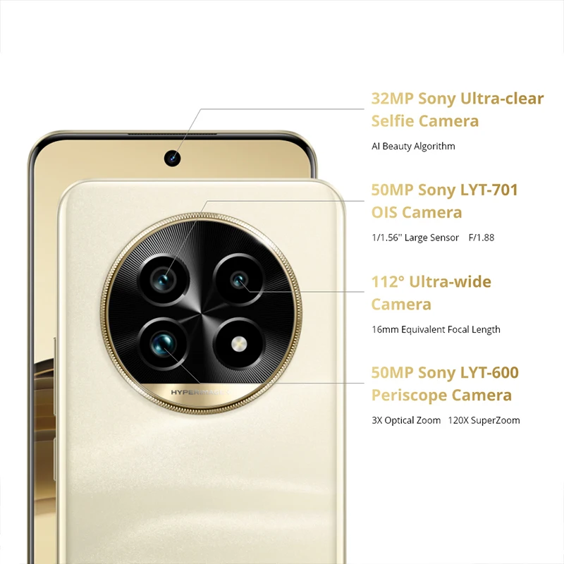 Globalna wersja realme 13 Pro Plus 5G Smartphone Snapdragon 7s Gen 2 120 Hz Curved Vision Display 80 W SUPERVOOC Charge AI Imaging