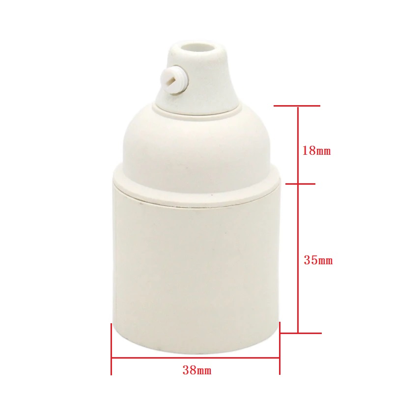 10 Stück 50 Stück CE E27 Bakelit Kunststoff Lampenfassung mit Gewinde Edison Glühbirne Sockel Anhänger Leuchten