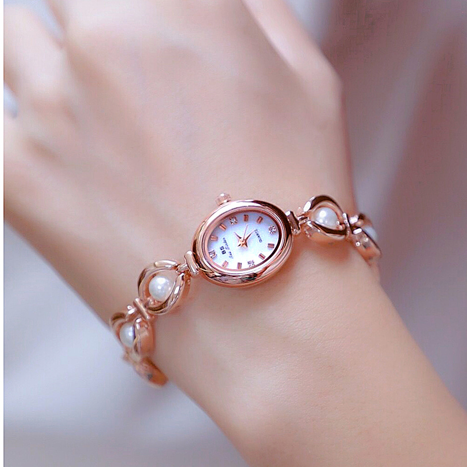UTHAI Relógio Feminino Luz Marca de Luxo Pérola Jóias Pulseira de Cristal À Prova D 'Água Moda Feminina Pulseira Relógio de Quartzo Relógios