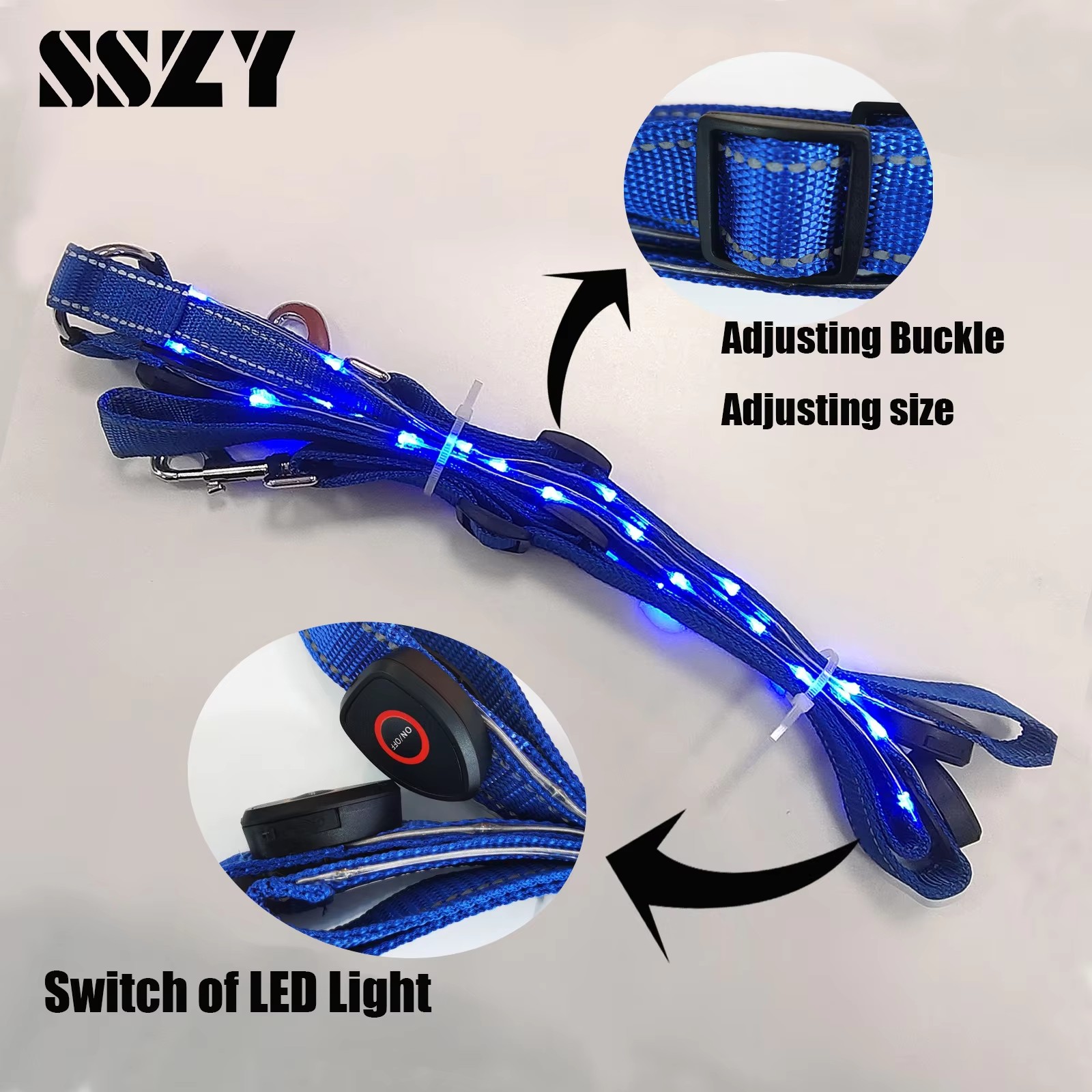 LED Pferd Ausrüstung Brustplatte Nylon LED Nacht Blinklicht Bar Harness Outdoor Sport USB Ladung Reiten Dekorationen Gürtel