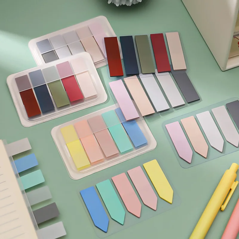 100 Tờ Morandi Màu Giấy Dán Ghi Chú Memo Pad Tự Dính Dấu Ghi Nhớ Miếng Dán Học Đồ Văn Phòng Cung Cấp