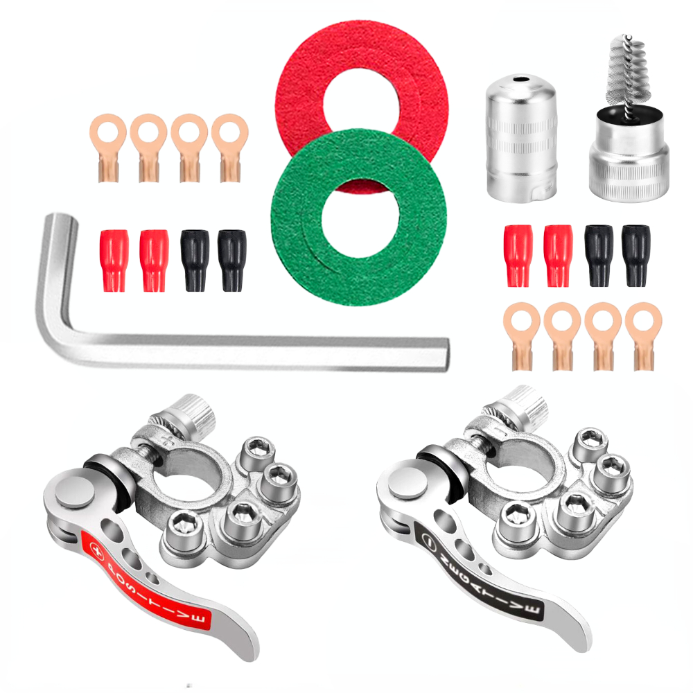 Auto Accu Terminal Quick Release Disconnect Batterij Terminals Koperen Draad Lugs Kabel Klem Schroef Aansluiting Kit Voor Auto Boot