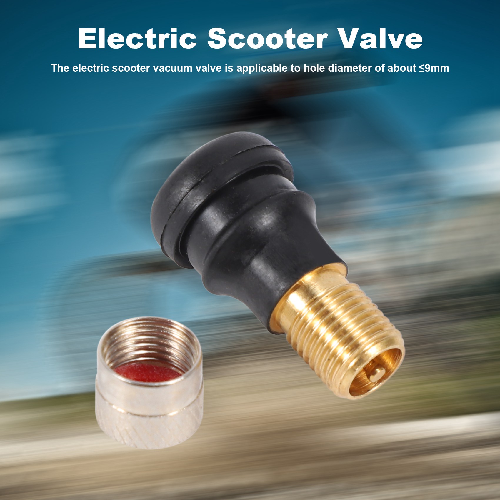 Mais novo 10 pçs scooter elétrico sem câmara de ar válvula vácuo roda válvula gás para xiaomi m365 scooter elétrico acessórios