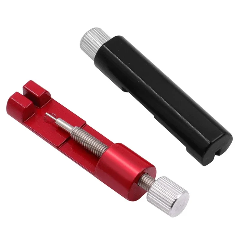 Ferramenta de reparo de relógio de metal, ferramenta de ajuste de pulseira de relógio com pino de relógio, removedor de pino de ligação, fácil de remover e ajustar