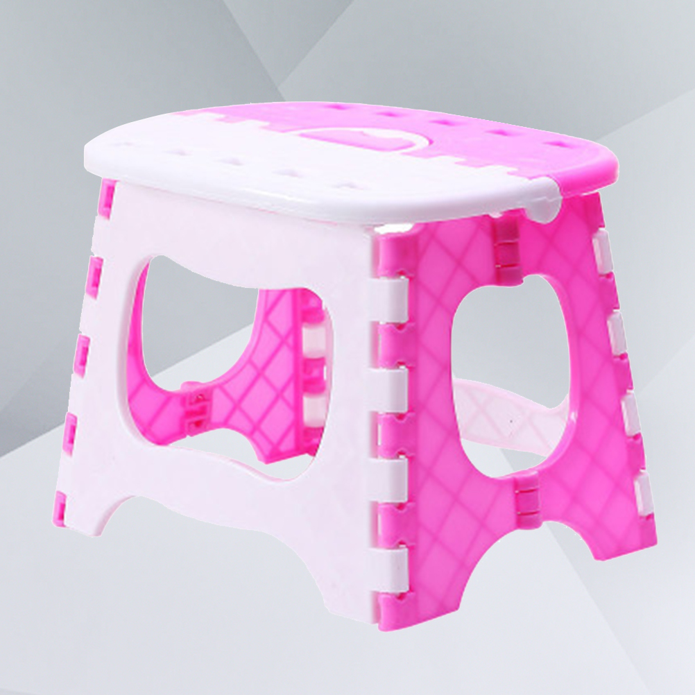   Mini taburete de pesca para niños, pequeño baño plegable, rosa, plegable para niños pequeños