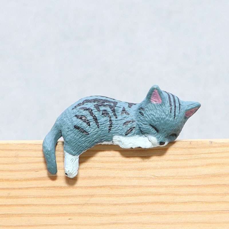 Simulation Mini Ornaments Fish Aquarium Decor Artificial Pet Cats Fish Tank Decoration Animal Figurine Dollhouse Home Decor