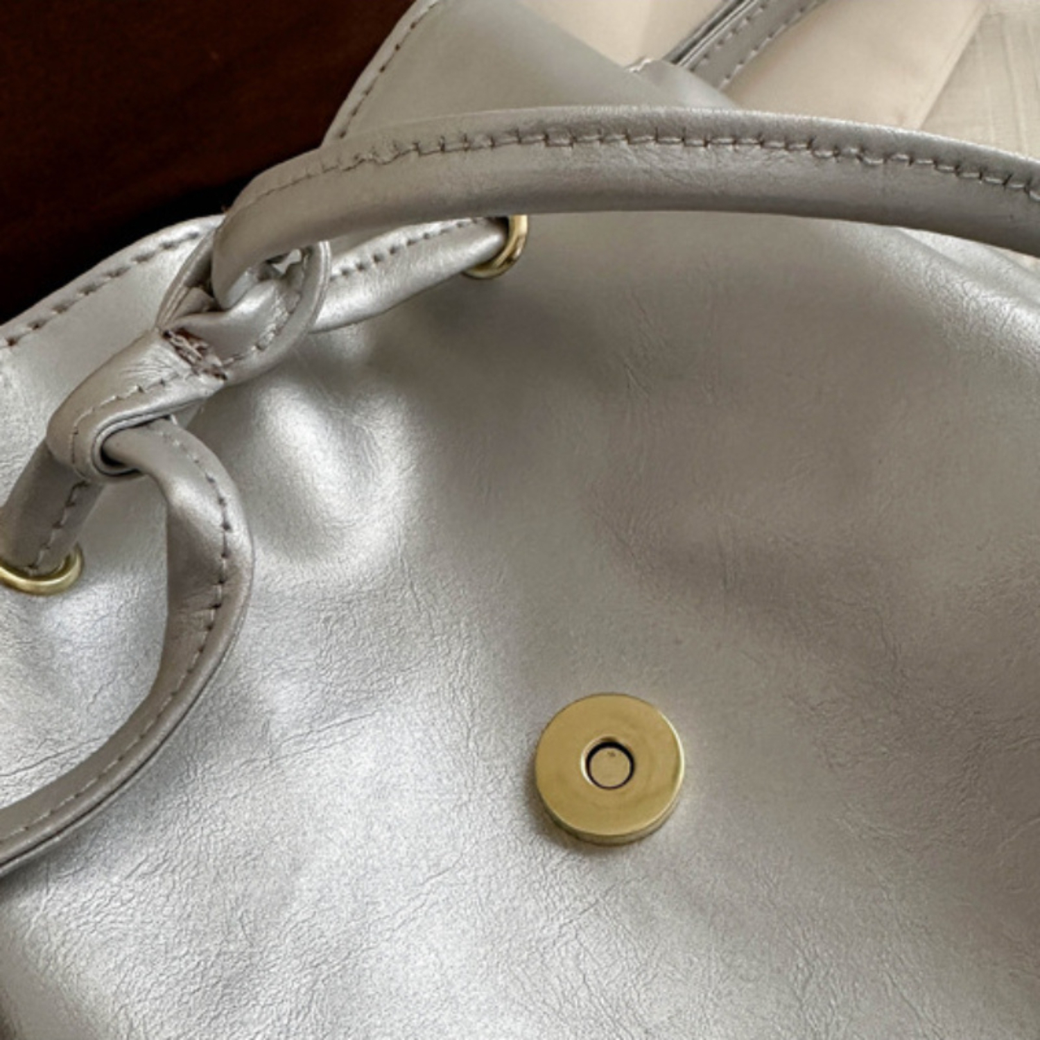 Chic Style PU Leather Shoulder Backpack, Casual Trendy Dual-Strap Bag For Shopping Use