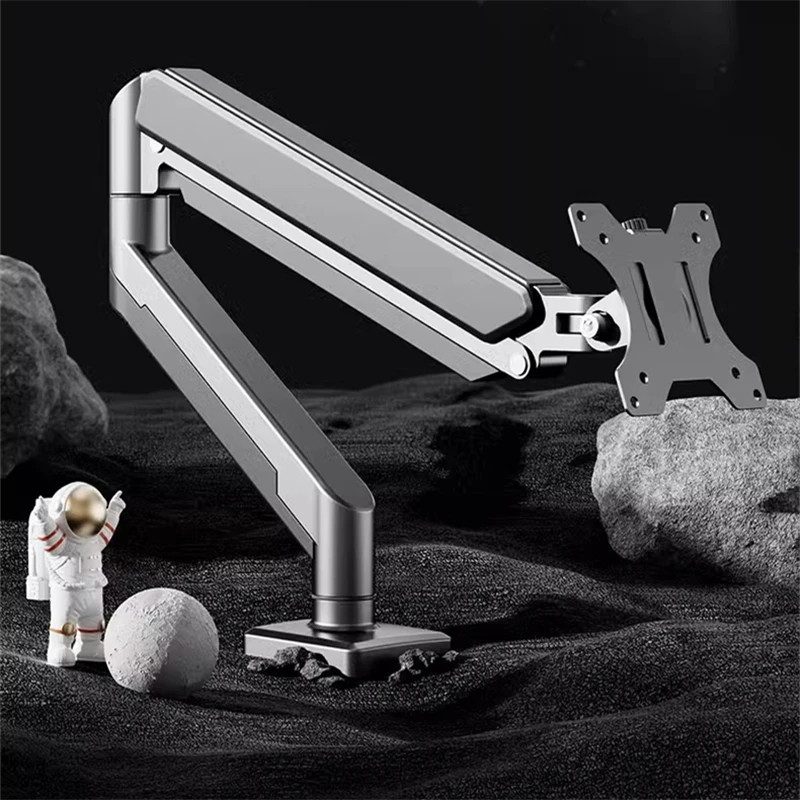 Universal Single Monitor Bracket Up To 32 Inches And 19.8 Lbs Per Screen Computer Desk Mount Stand Adjustable Computer Bracket