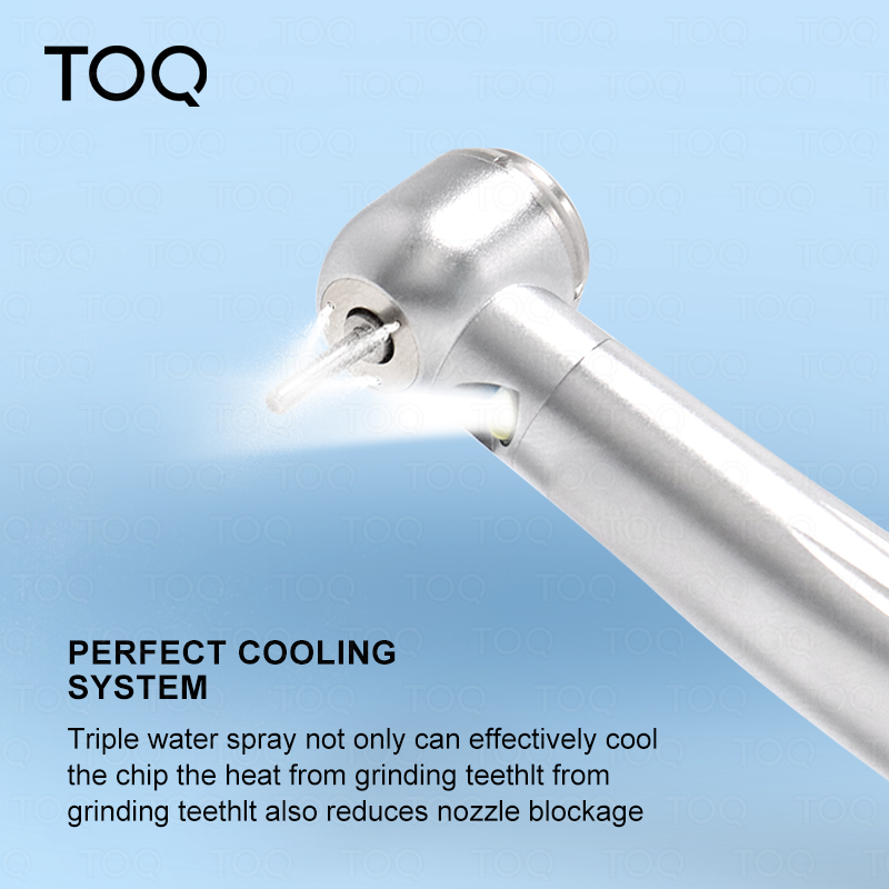 LED Tandheelkundige Tandheelkundige Hoge Snelheid Handstuk met 3 Waternevel Licht en Keramische Lagers Luchtturbine B2 M4 Tandarts Tool