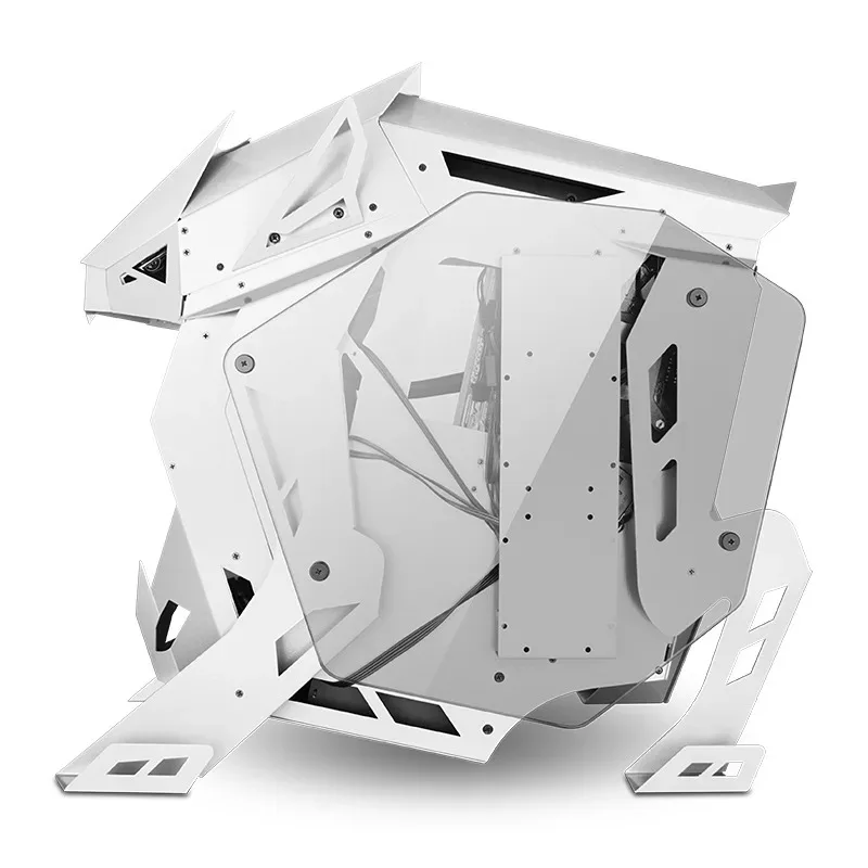 Wholesale White PC Computer Cases & Towers Gaiming PC Tower Gaming Cabinet Hot Internet cafe computer special-shaped case