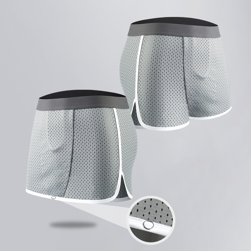 Männer Sexy Eis Seide Pfeil Hosen Unterwäsche Kleid Öffnen Gabelung Atmungsaktive Höschen Taste Einstellen Hodensack Trennung Unterhose Homme