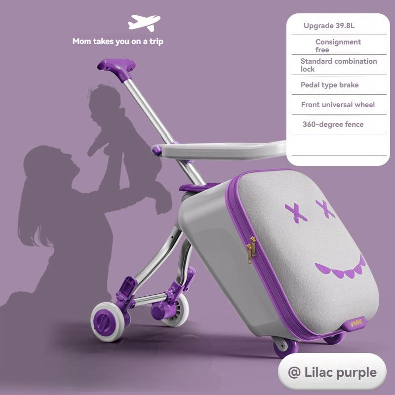 Porta-malas infantil de desenho animado, caixa de bebê, bolsa de viagem para crianças, carro de bebê dobrável de 20 polegadas