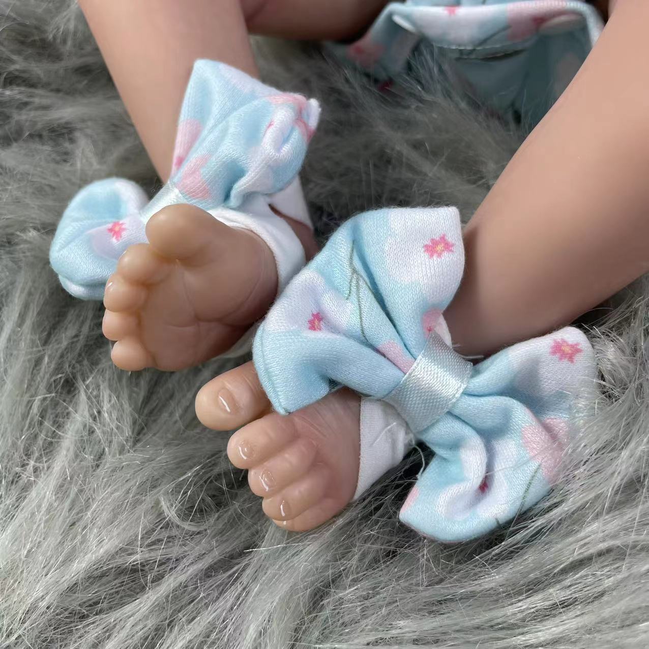 Mrb 18 polegadas terminadas bonecas reborn felicia realista adorável recém-nascido menina melhor aniversário presente de natal brinquedo