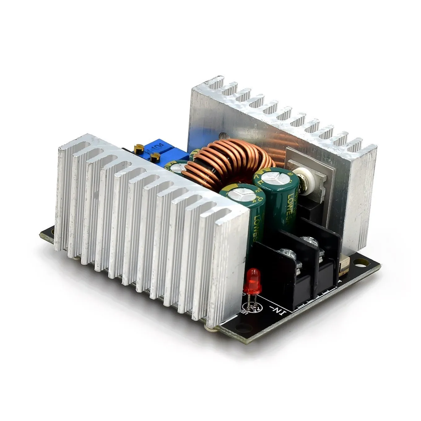 Módulo reductor de convertidor Buck de DC-DC de 300W, 20A, controlador LED de corriente constante, módulo de voltaje reductor de potencia, condensador electrolítico