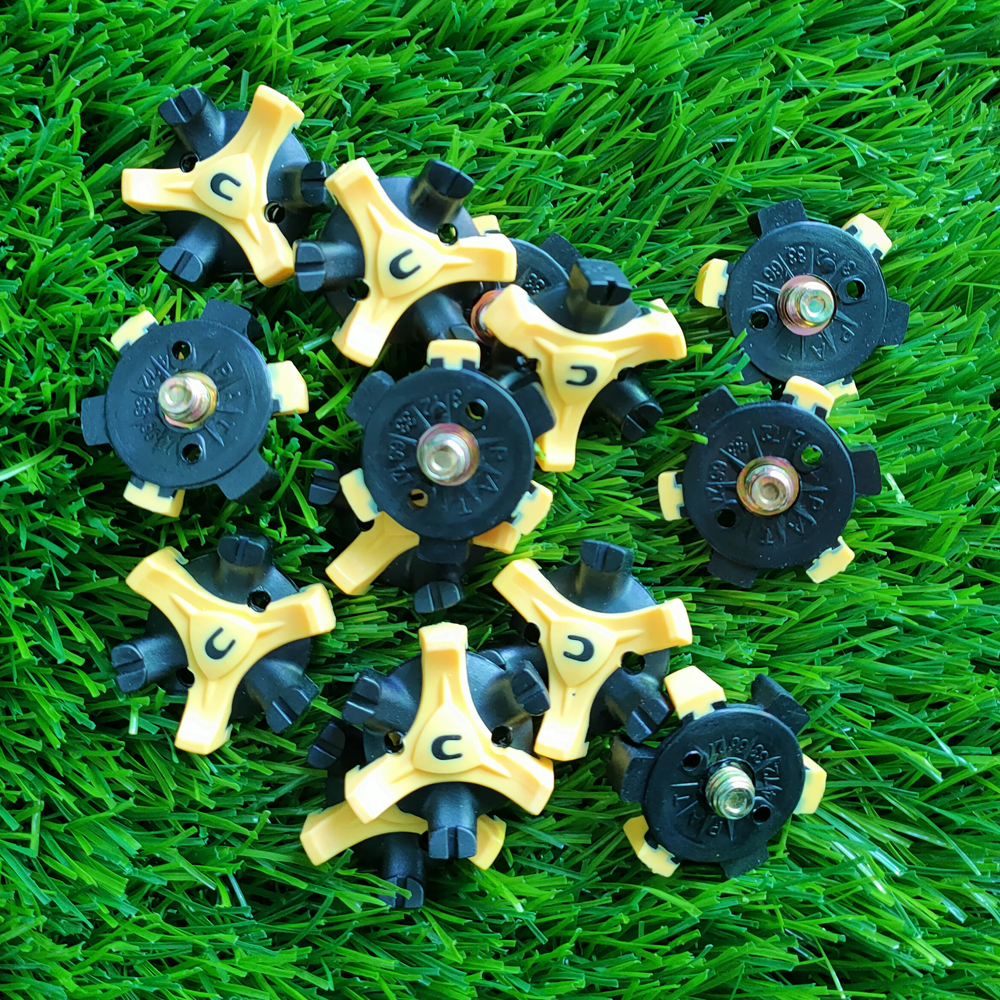 14 Uds. De clavos para zapatos de Golf, tachuelas de hilo de Metal, repuesto de puntas de Golf retorcidas, juego de herramientas de llave