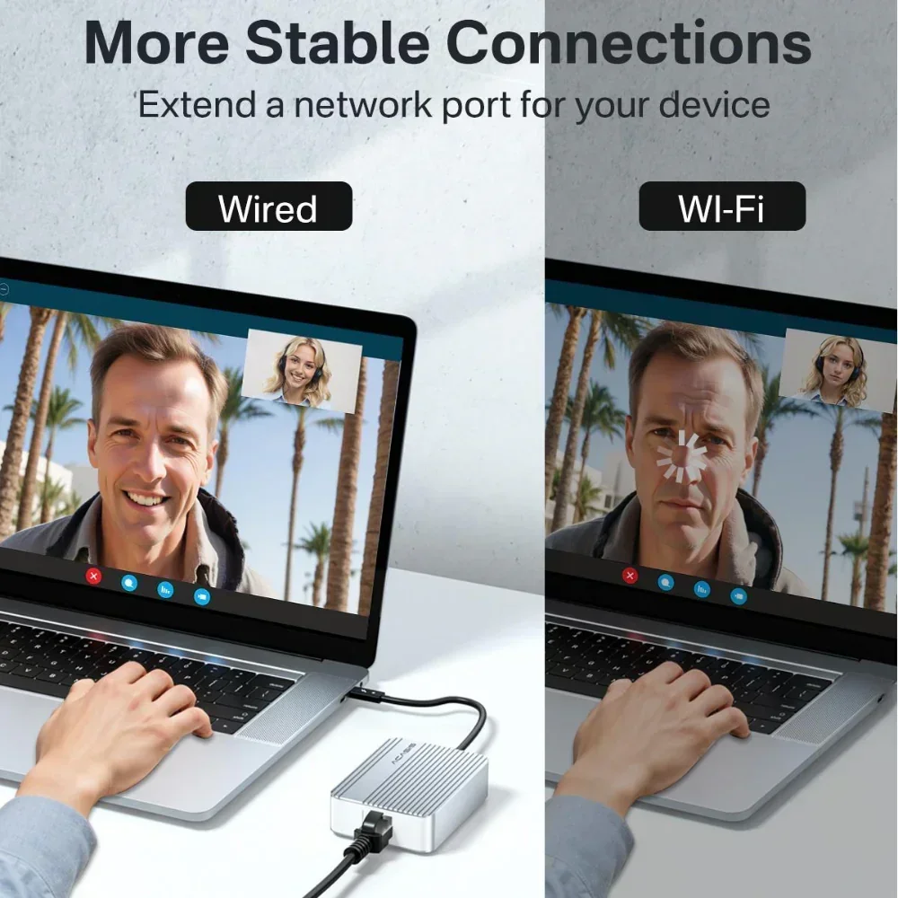 Сетевая карта Acasis 10 Гбит/с, адаптер USB-C к RJ45, обеспечивающий стабильный Интернет для Macbook/Mac Studio PC