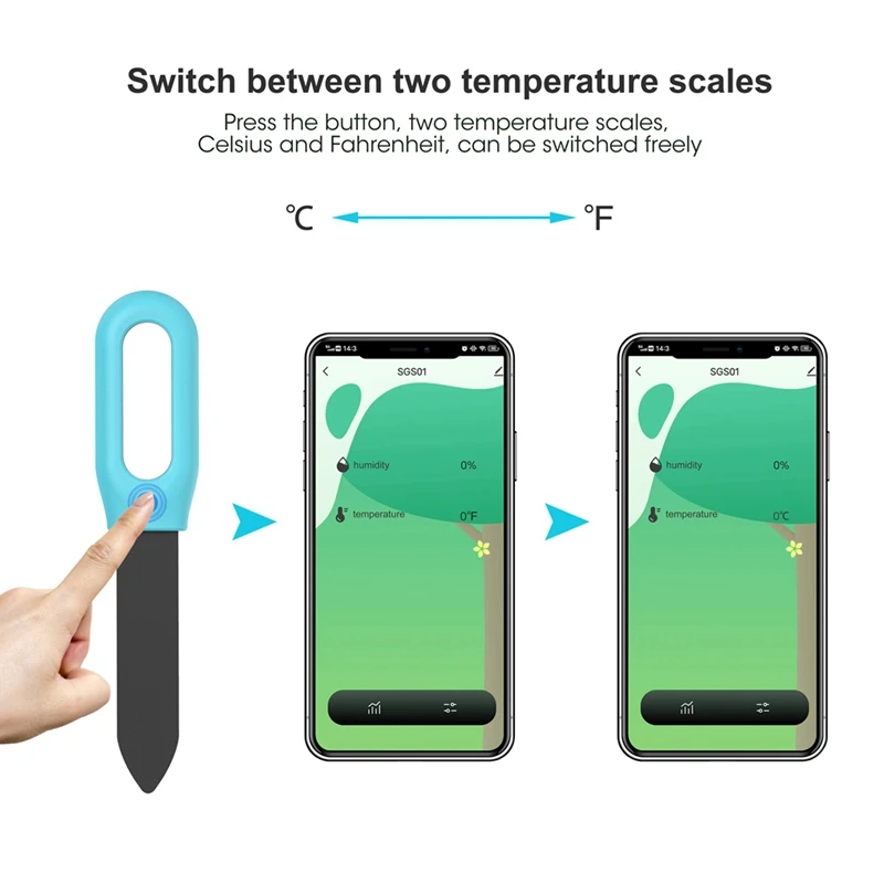Tuya-probador inteligente de suelo Zigbee con Bluetooth, Sensor de humedad, temperatura, aplicación de teléfono móvil, Monitor en tiempo Real para plantas y jardín