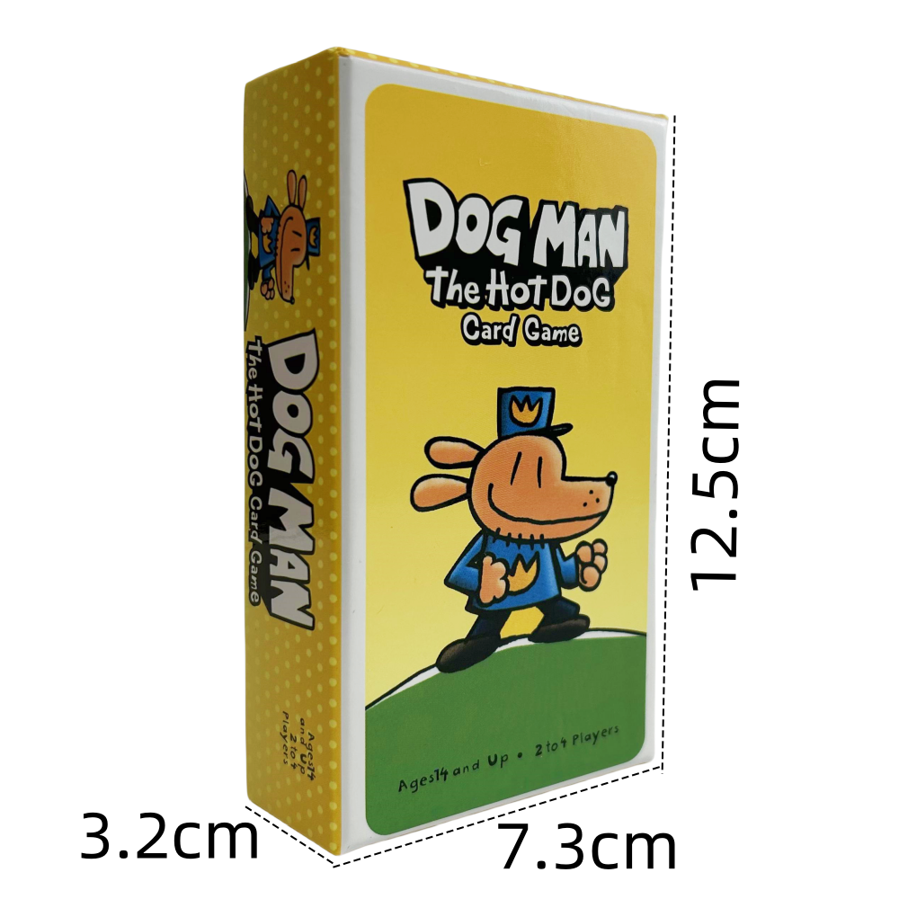 เกมไพ่ Dog Man สําหรับครอบครัวและเพื่อน สํารับกระดานเกมการ์ด Hot Dog