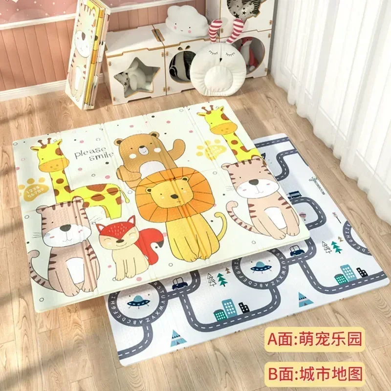 1ซม./1.5ซม.เป็นมิตรกับสิ่งแวดล้อมหนาเด็กรวบรวมข้อมูลเล่นเสื่อ Tikar Lipat พรม Play Mat สำหรับความปลอดภัยของเด็กพรมของขวัญ