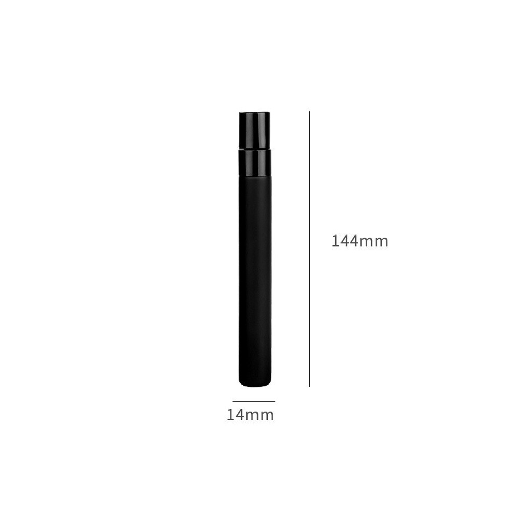 5ML 10ML Portable Frosted Spray Bottle Mini Matte Black Perfume Atomizer Essential Oil Mist Sprayer Empty Cosmetic Containers
