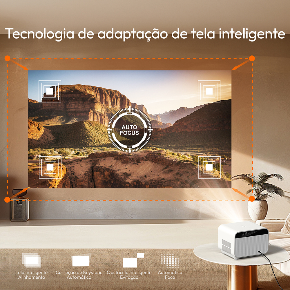 BYINTEK LOVE U12 Full HD 1080P Projetor 4K 800 ANSI Android WiFi 6 Projetores de home theater com foco automático para vídeo de reuniões de filmes