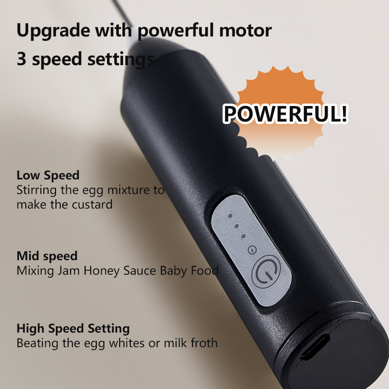 Мини-спнигатель Молока, Перезаряжаемый Через Usb, 3-скоростной Пенообразователь, Миксер-венчик Для Кофе, Ручной Блендер