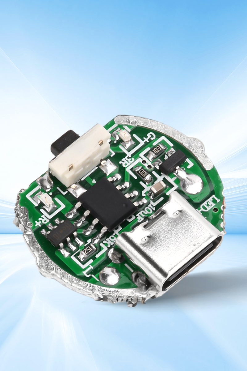 Typ-c Taschenlampe mit Lade Treiberplatine Netzteil Platine U2/L2 Glühbirne 18650/26650 Batterie mit Schalter