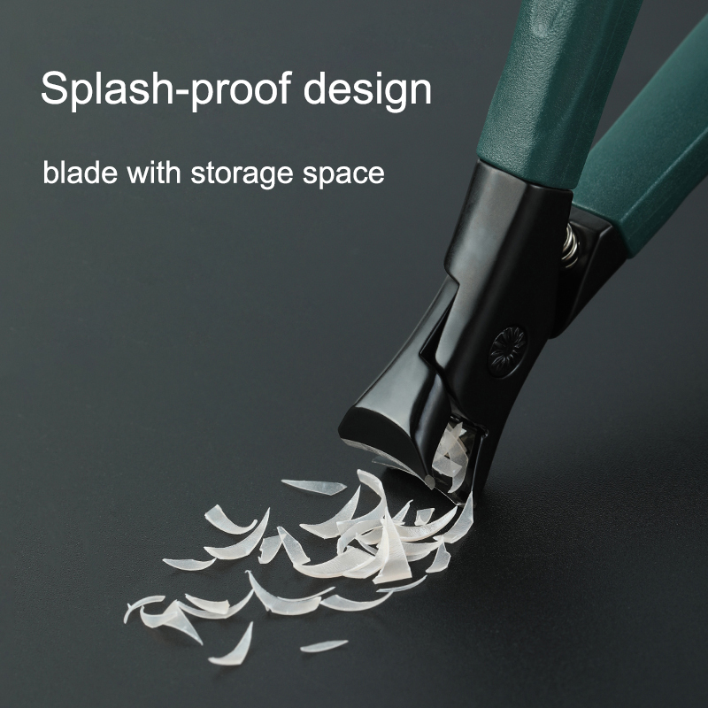 Anti-Splashเล็บClipperสแตนเลสเล็บปลอมเครื่องตัดTrimmer Clipper Hardหนาเล็บปลอมตัดClipperเล็บเครื่องมือ