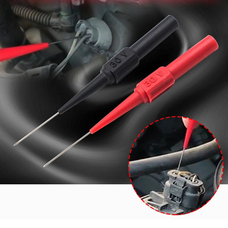 30V Đầu Tàu Thăm Dò Công Cụ Chẩn Đoán Tự Động Đồng Hồ Đo Vạn Năng Thử Dẫn Extention Lưng Kim Xỏ Mũi Tàu Thăm Dò Dụng Cụ Cơ Khí