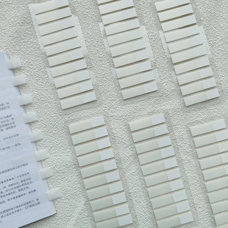 1200 Pages Frosted Simple Pure White Index Stickers Transparent Label Stickers DIY Sticky Notes Office School Supplies