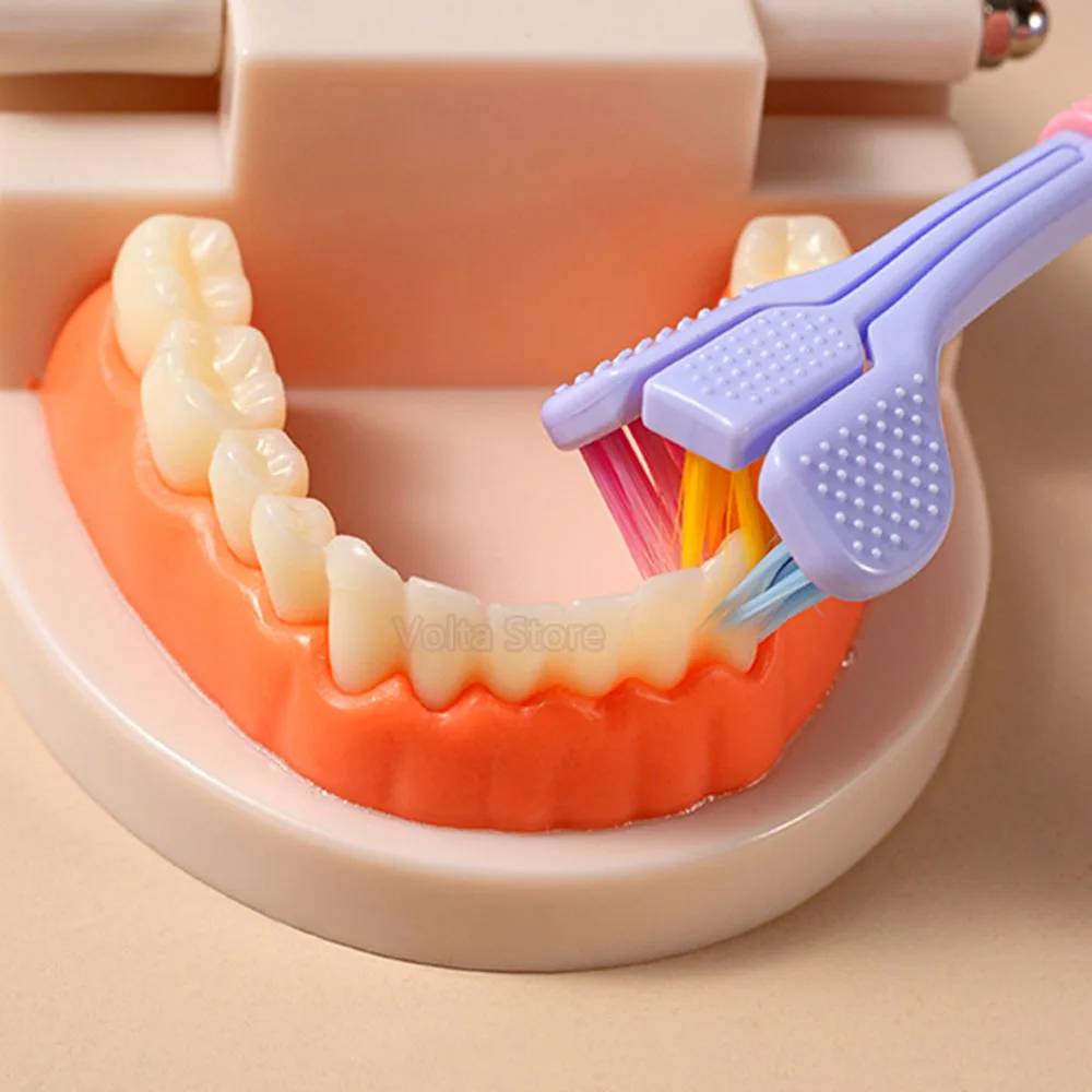 Ba Hai Mặt Mềm Tóc Răng Bàn Chải Đánh Răng Siêu Mịn Mềm Lông Dành Cho Người Lớn Bàn Chải Đánh Răng Chăm Sóc Răng Miệng An Toàn Răng Miệng Bàn Chải Sức Khỏe Sạch Hơn