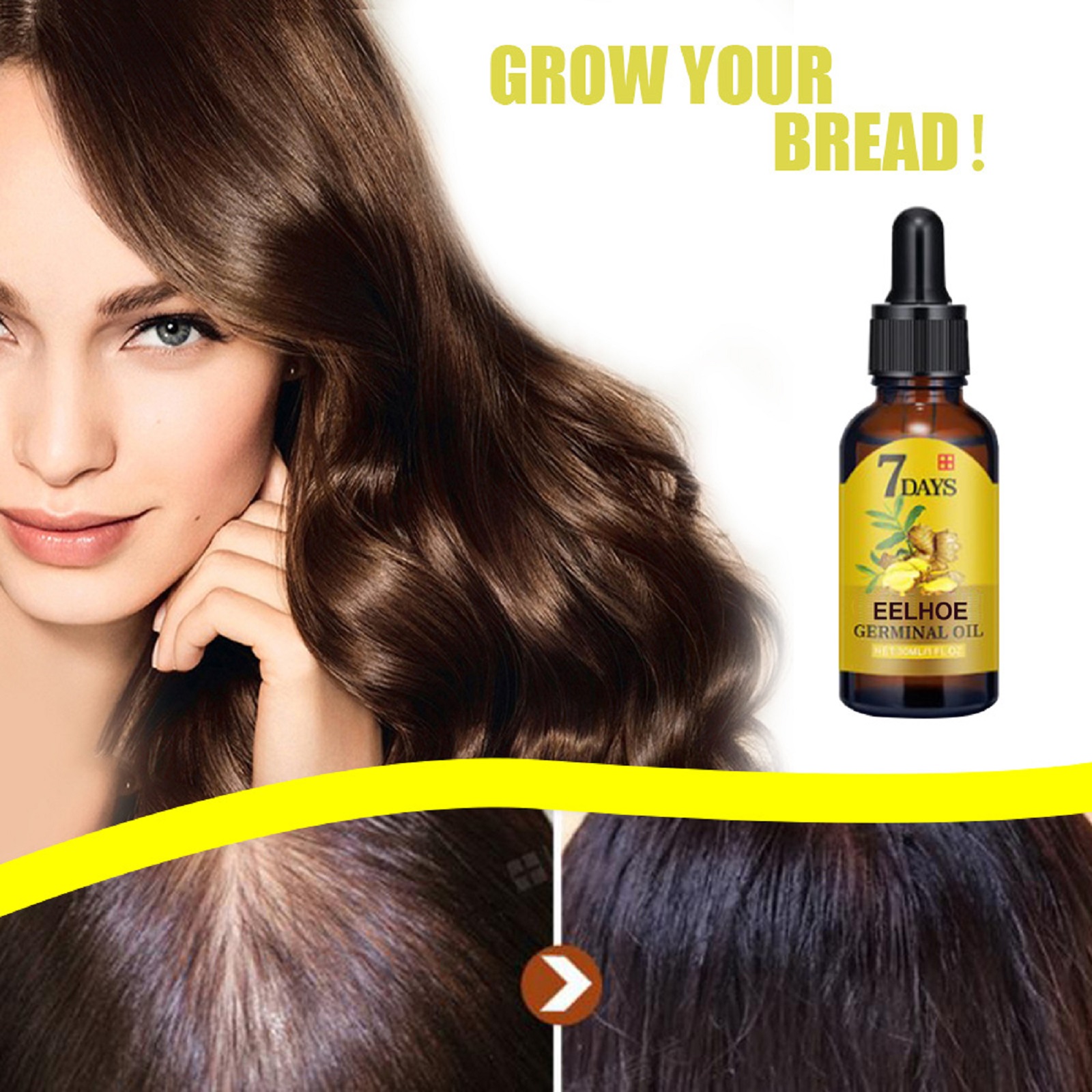 Gengibre cuidados com o cabelo líquido evitar perda de cabelo nutrir folículos capilares fortalecer as raízes do cabelo aumentar brilho do cabelo nutrição essência