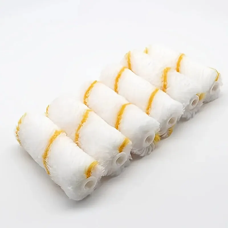 10pc rolo de pintura escova cerdas densas rolo de pintura de látex para pintura paredes, armários, portas, cercas