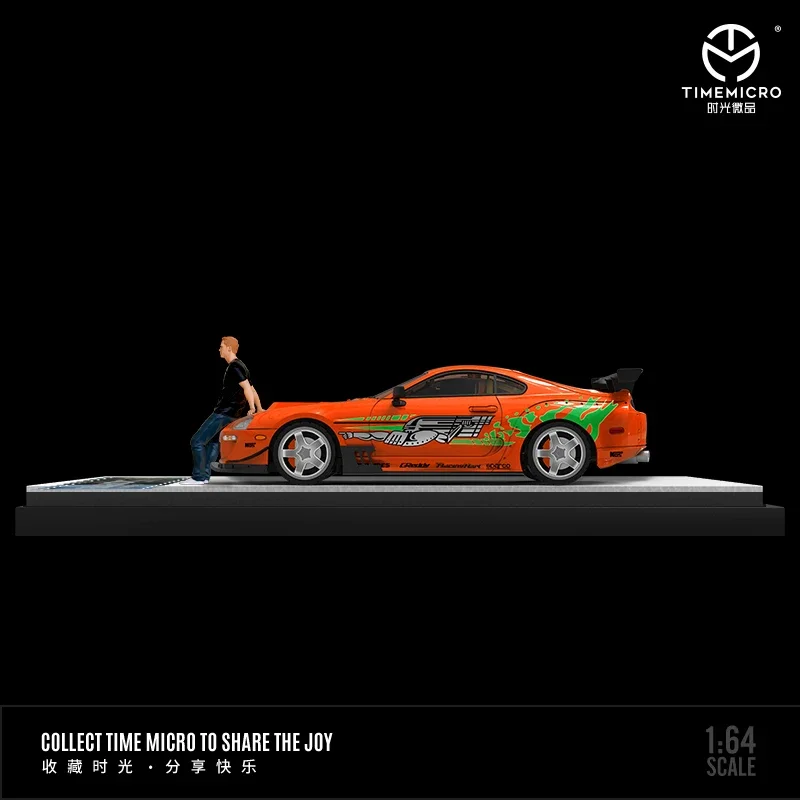 B-M TimeMicro 1:64 Supra A80Z Fast & Furious Paul Walker theme painted alloy model