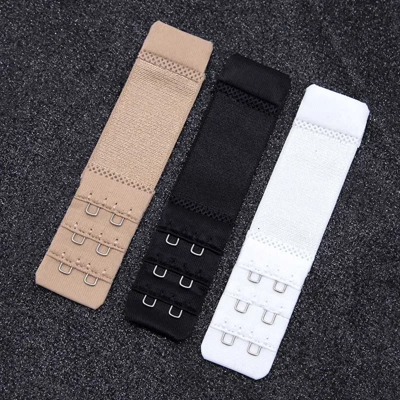 3Pcs/set 2 Hook Bra Extender Women's Elastic Bra Extension Strap Hook Clip Expander Adjustable Belt Buckle Intimates Accessories