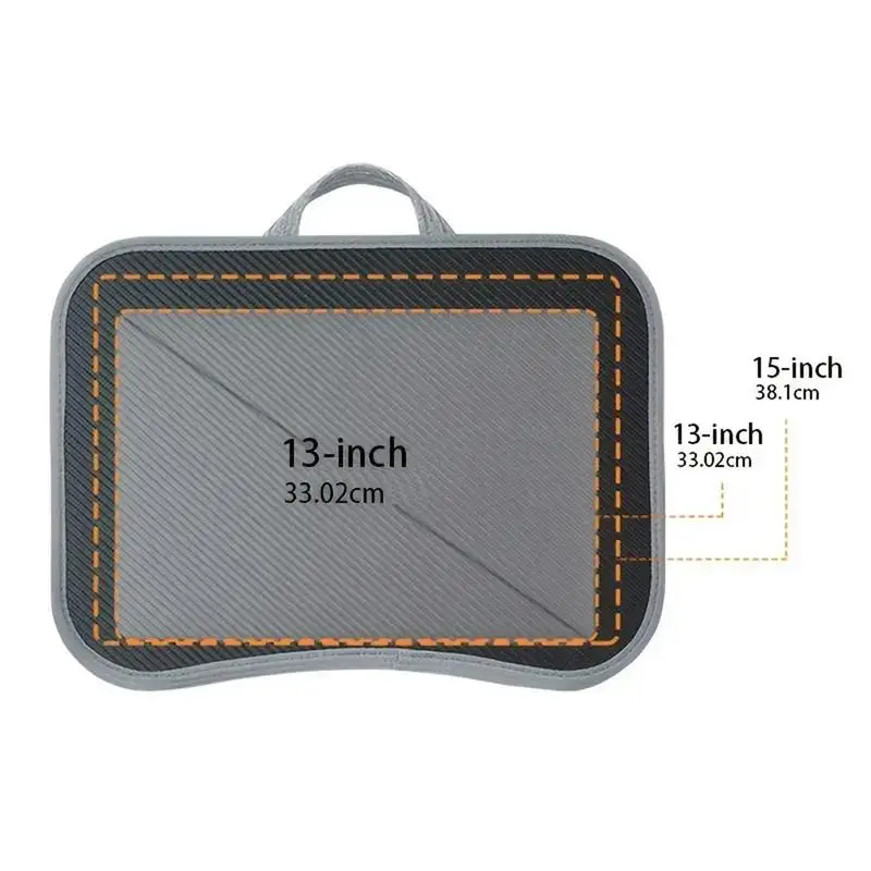 Bandeja de lap top para computador e laptop, almofada macia, bandeja acolchoada com alça, trabalho e jogo no sofá