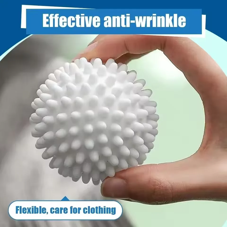 Sfera per bucato in silicone da 6 pezzi, sfera per bucato a tamburo anti-fouling, prodotti essenziali per la pulizia per il bagno di casa riutilizzabile per lavanderia