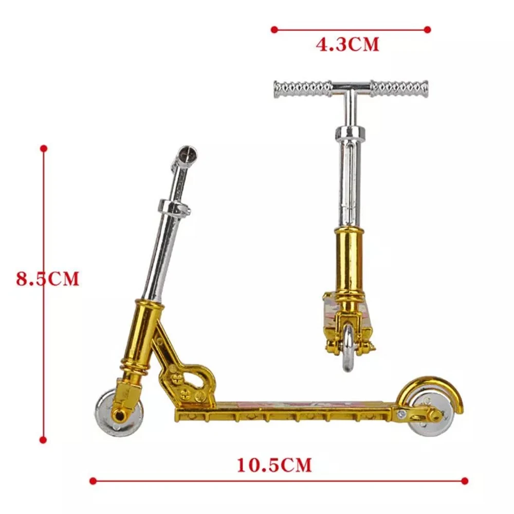 Mini scooter à deux roues en plastique, jouet de simulation, vélo de doigt, planche à roulettes, touche
